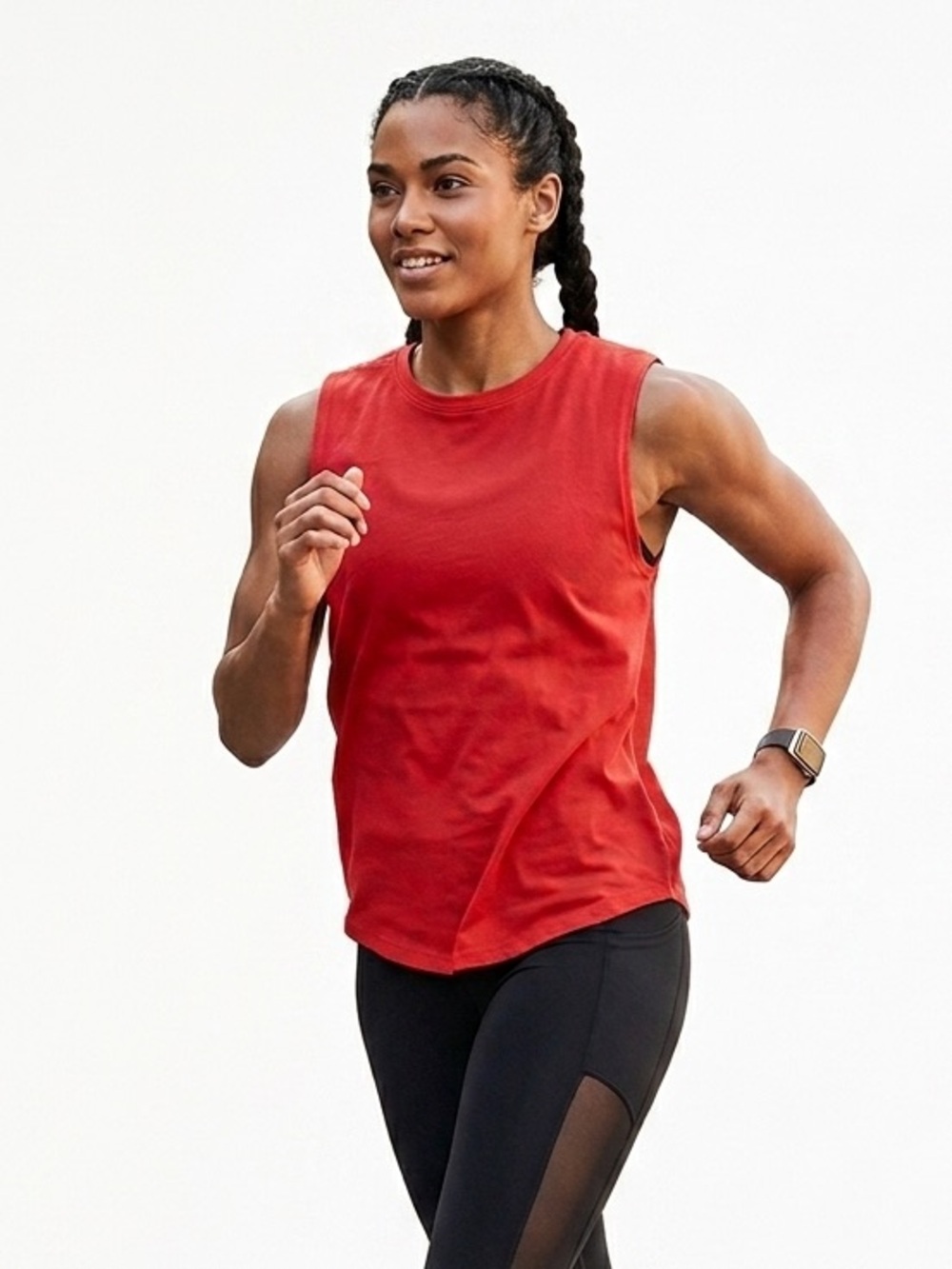 Lululemon Coral Red Sleeveless Tank Top